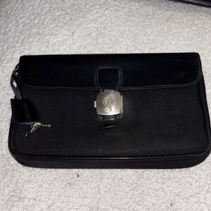 Dunhill Men’s Black Briefcase Portfolio Bag Lock & Key Luxury Designer